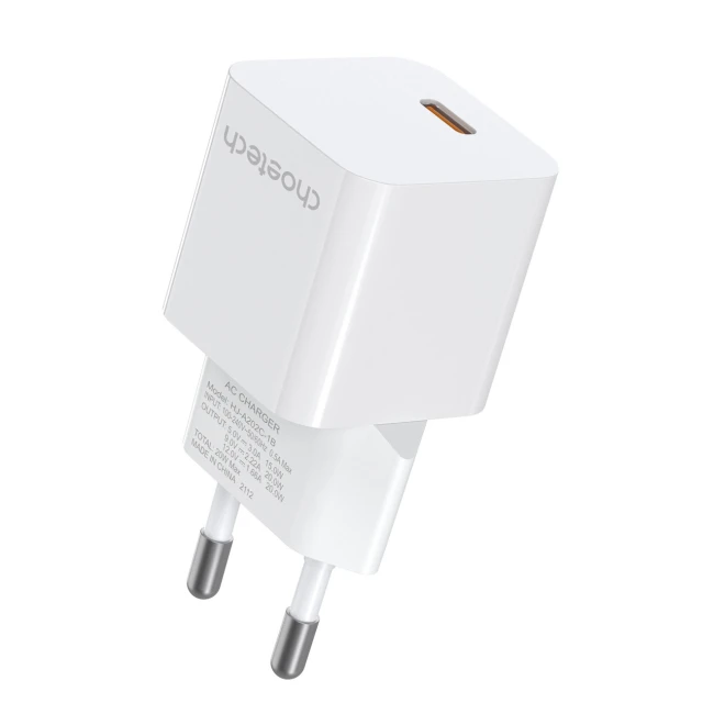 Сетевое зарядное устройство Choetech 20W USB-C White (PD5010)