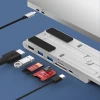 Док-станция для ноутбука Choetech 2xUSB-A/USB-C/HDMI/TF/SD Silver (HUB-M43-SL)