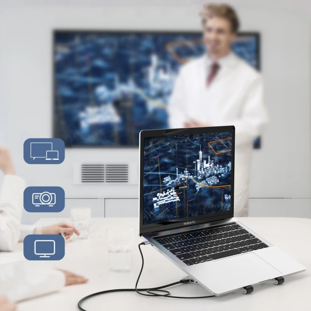Док-станция для ноутбука Choetech 2xUSB-A/USB-C/HDMI/TF/SD Silver (HUB-M43-SL)