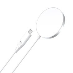 Бездротовий зарядний пристрій Choetech 15W White (01.01.01.XX-T518-F-101WH)
