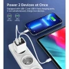 Мережевий зарядний пристрій Choetech GaN3 PD 35W USB-A | USB-C White (PD6052)