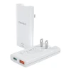 Мережевий зарядний пристрій Choetech GaN Slim PD 65W USB-C | USB-A White (PD6011)