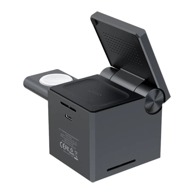 Бездротовий зарядний пристрій Choetech 3-in-1 15W Black (T632-F)