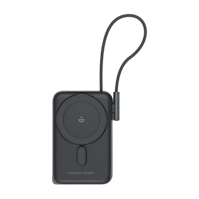 Портативний зарядний пристрій Choetech Magnetic Wireless B735 10000mAh PD 20W with USB-C Cable Black (B735)