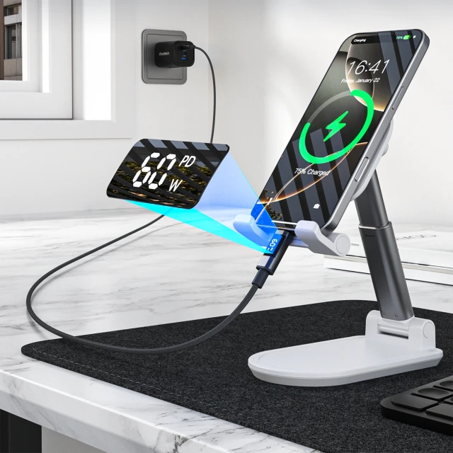 Кабель Choetech PD60W USB-C to USB-C Digital Display 1.2m Nylon Black (6932112112224)