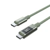 Кабель Choetech PD60W USB-C to USB-C Digital Display 1.2m Nylon Green (6932112112231)