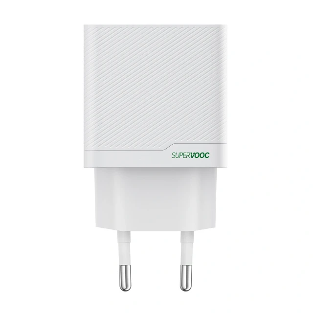 Зарядний пристрій мережевий Oppo OSAB4CB4AE 45W USB-A + USB-C White (6932169365598)