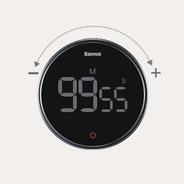 Таймер Baseus Heyo Rotation Countdown Timer Pro Grey (FMDS000013)