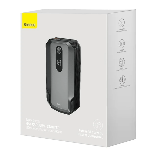 Автомобільний пусковий пристрій Baseus Starter Jump Starter Booster 20000 mAh Black (CGNL020001)