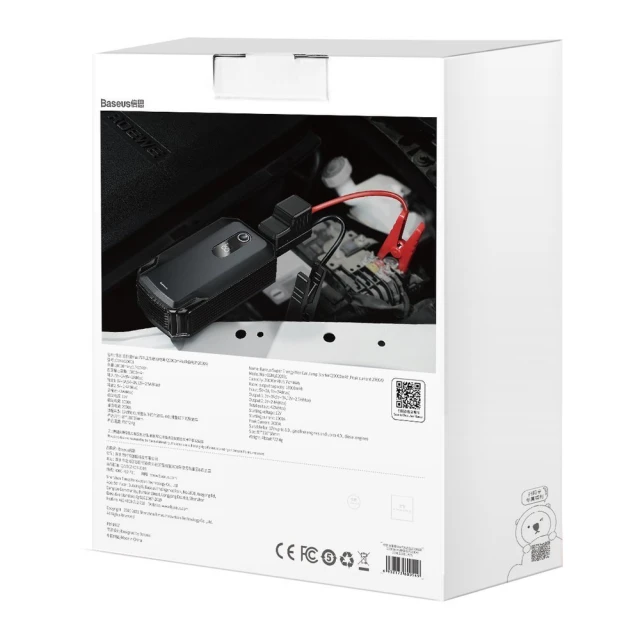Автомобільний пусковий пристрій Baseus Starter Jump Starter Booster 20000 mAh Black (CGNL020001)
