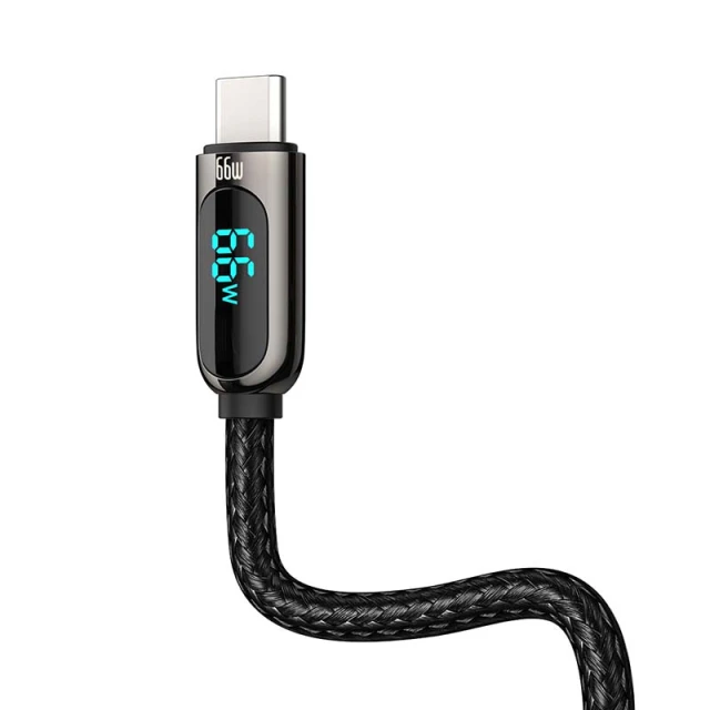Кабель Baseus Display USB-A to USB-C 66W 1m Black (CASX020001)
