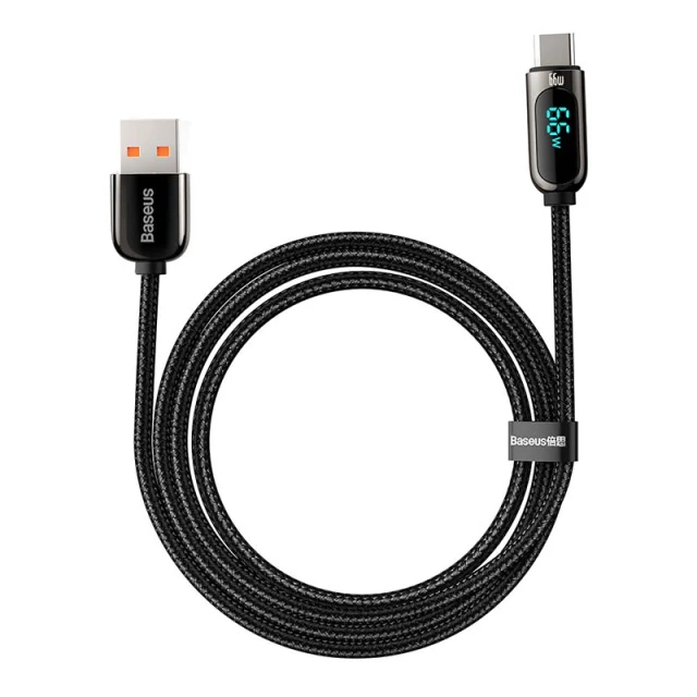 Кабель Baseus Display USB-A to USB-C 66W 1m Black (CASX020001)