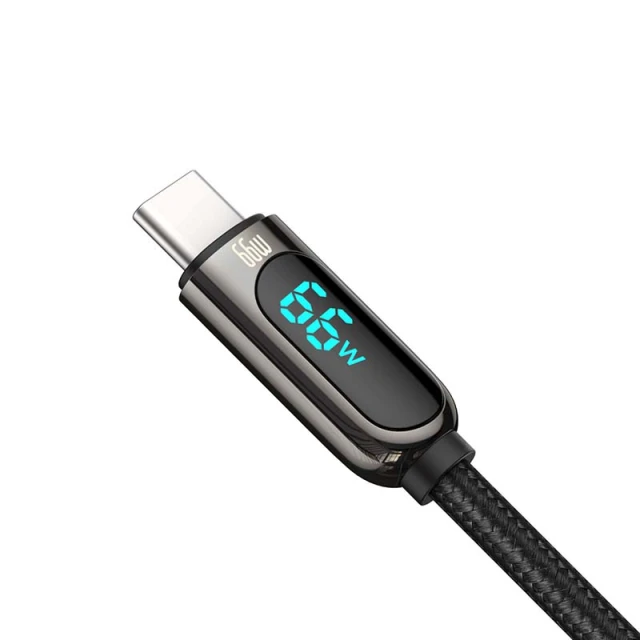 Кабель Baseus Display USB-A to USB-C 66W 1m Black (CASX020001)