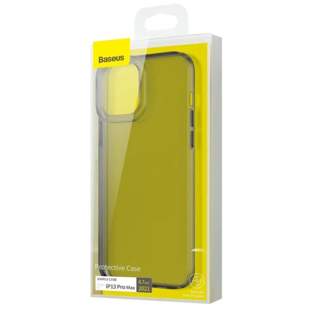 Чохол Baseus Simple Series для iPhone 13 Pro Black (ARAJ000401)