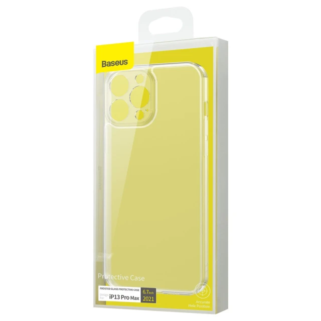 Чохол Baseus Frosted Glass для iPhone 13 Pro Max Transparent (ARWS000202)