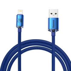 Кабель Baseus Crystal Shine USB-A to Lightning 2m Blue (CAJY000103)