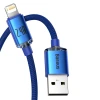 Кабель Baseus Crystal Shine USB-A to Lightning 2m Blue (CAJY000103)