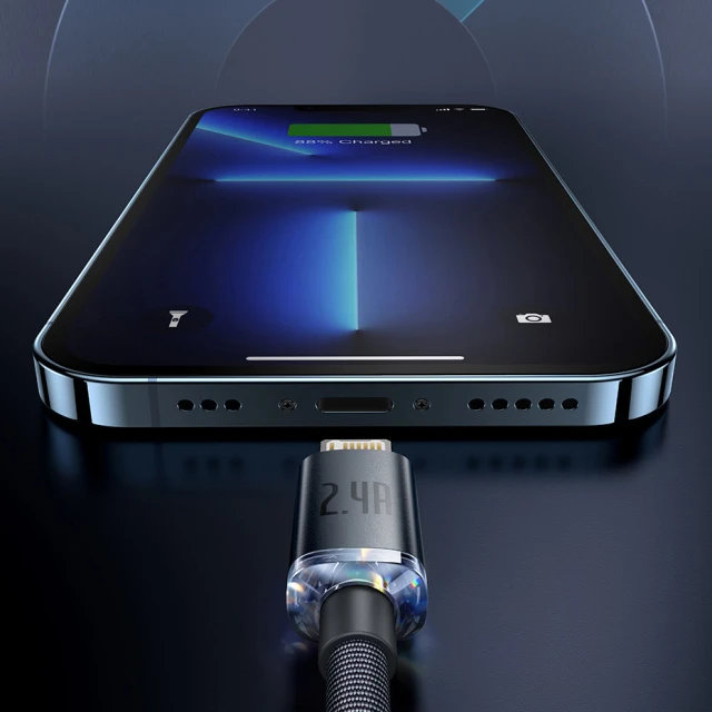 Кабель Baseus Crystal Shine USB-A to Lightning 2m Blue (CAJY000103)