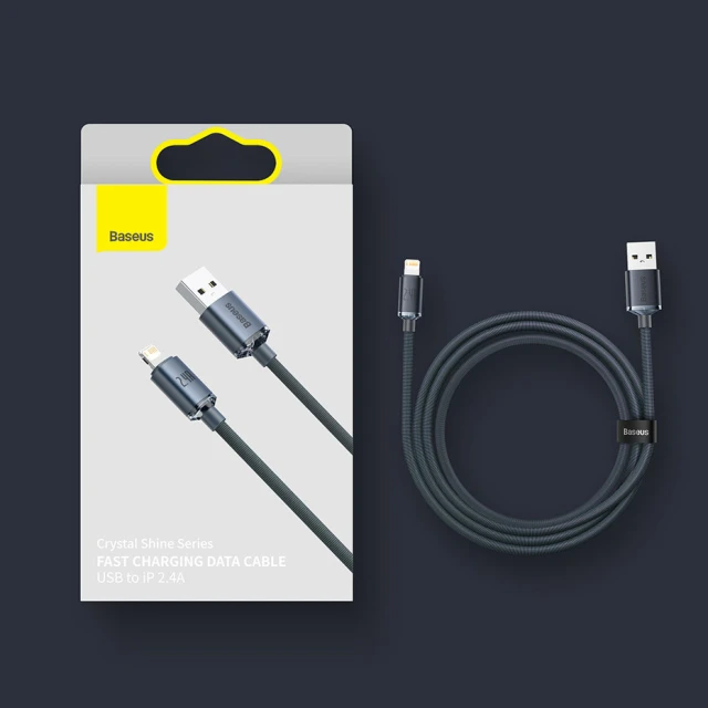 Кабель Baseus Crystal Shine USB-A to Lightning 2m Blue (CAJY000103)