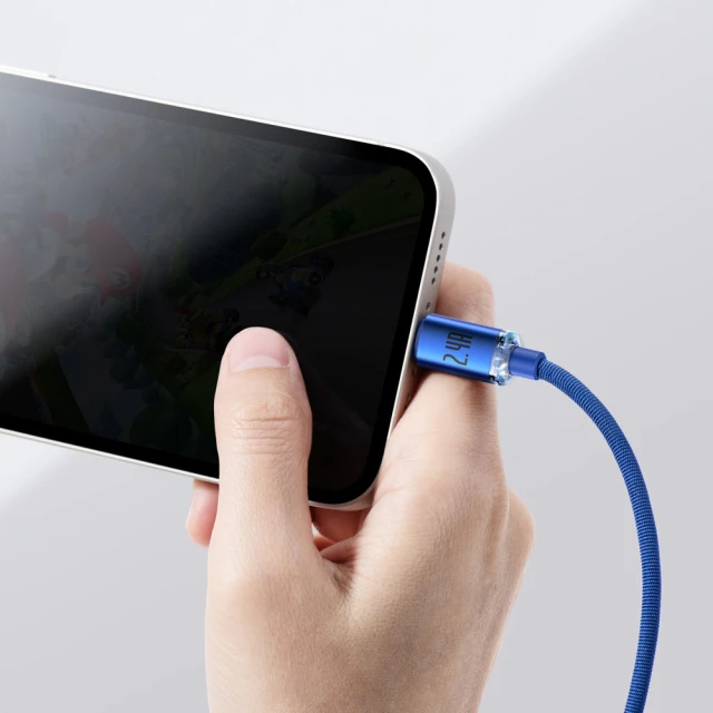 Кабель Baseus Crystal Shine USB-A to Lightning 2m Blue (CAJY000103)