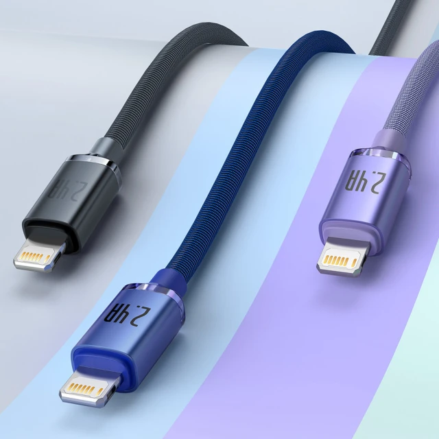 Кабель Baseus Crystal Shine USB-A to Lightning 2m Blue (CAJY000103)