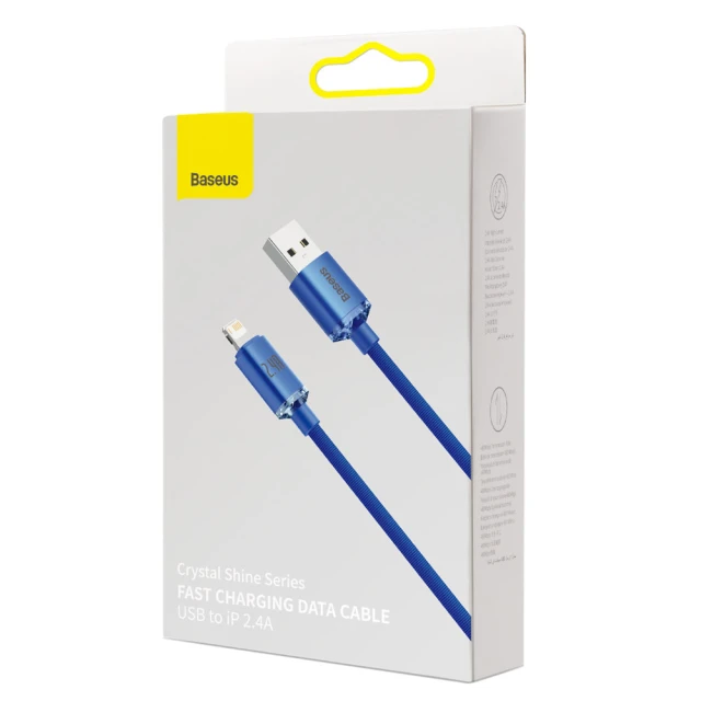 Кабель Baseus Crystal Shine USB-A to Lightning 2m Blue (CAJY000103)