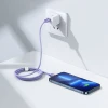 Кабель Baseus Crystal Shine USB-C to Lightning 1.2m Purple (CAJY000205)
