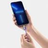 Кабель Baseus Crystal Shine USB-C to Lightning 1.2m Purple (CAJY000205)
