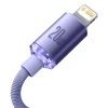Кабель Baseus Crystal Shine USB-C to Lightning 1.2m Purple (CAJY000205)