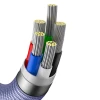 Кабель Baseus Crystal Shine USB-C to Lightning 1.2m Purple (CAJY000205)