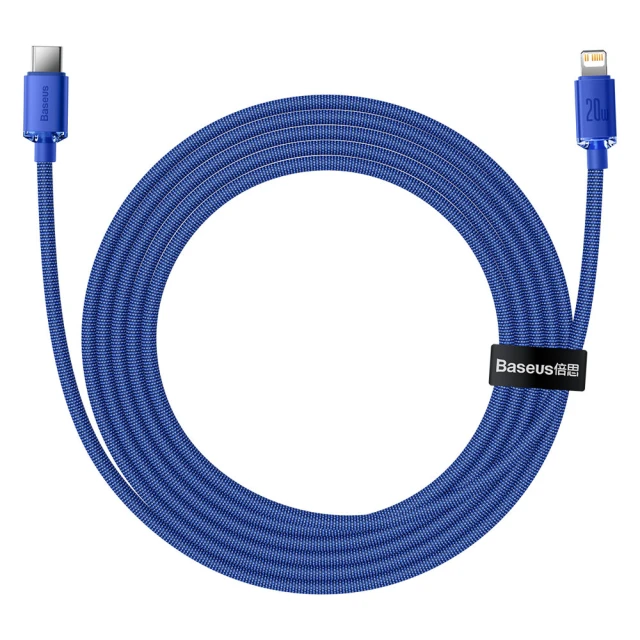 Кабель Baseus Crystal Shine USB-C to Lightning 2m Blue (CAJY000303)