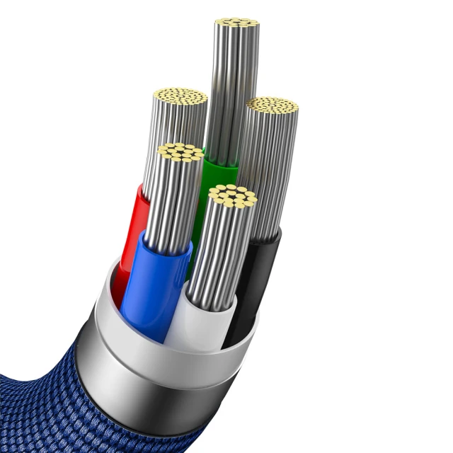 Кабель Baseus Crystal Shine USB-C to Lightning 2m Blue (CAJY000303)