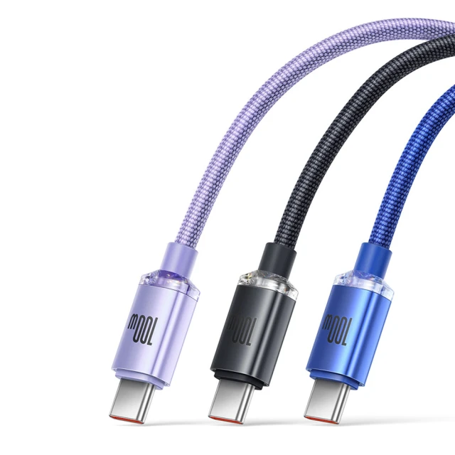 Кабель Baseus Crystal Shine USB-A to USB-C 2m Black (CAJY000501)