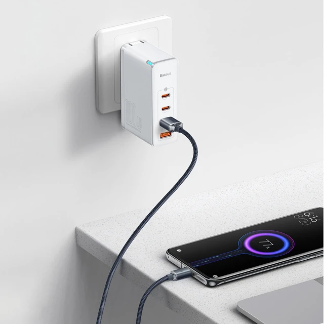 Кабель Baseus Crystal Shine USB-A to USB-C 2m Black (CAJY000501)