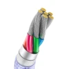Кабель Baseus Crystal Shine USB-A to USB-C 2m Purple (CAJY000505)