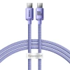 Кабель Baseus Crystal Shine USB-C to USB-C 1.2m Purple (CAJY000605)