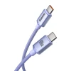 Кабель Baseus Crystal Shine USB-C to USB-C 1.2m Purple (CAJY000605)