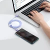 Кабель Baseus Crystal Shine USB-C to USB-C 1.2m Purple (CAJY000605)