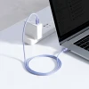 Кабель Baseus Crystal Shine USB-C to USB-C 1.2m Purple (CAJY000605)