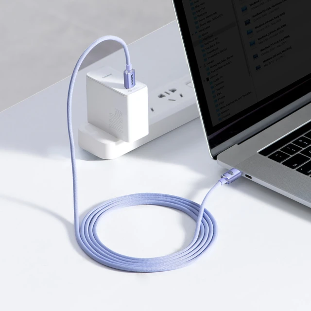Кабель Baseus Crystal Shine USB-C to USB-C 2m Black (CAJY000705)
