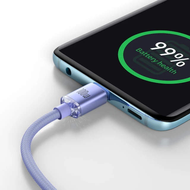 Кабель Baseus Crystal Shine USB-C to USB-C 2m Black (CAJY000705)