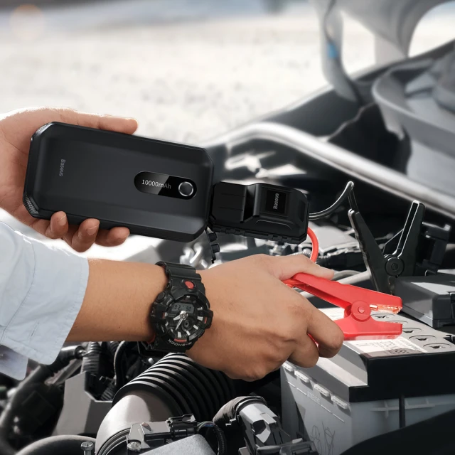 Автомобільний пусковий пристрій Baseus Starter Jump Starter Booster 10000 mAh Black (CGNL020101)