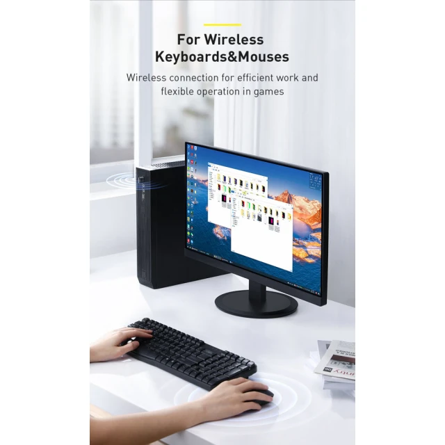 Адаптер Baseus Wireless Adapter BA04 Black (ZJBA000001)