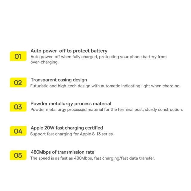 Кабель Baseus Explorer USB-C to Lightning 1m Blue (CATS000003)