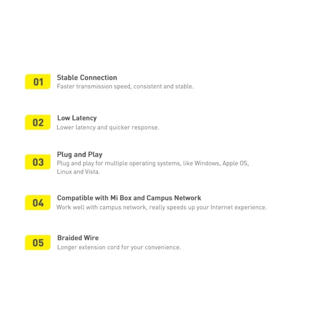 Адаптер Baseus Lite Series USB-C to Ethernet Black (WKQX000301)