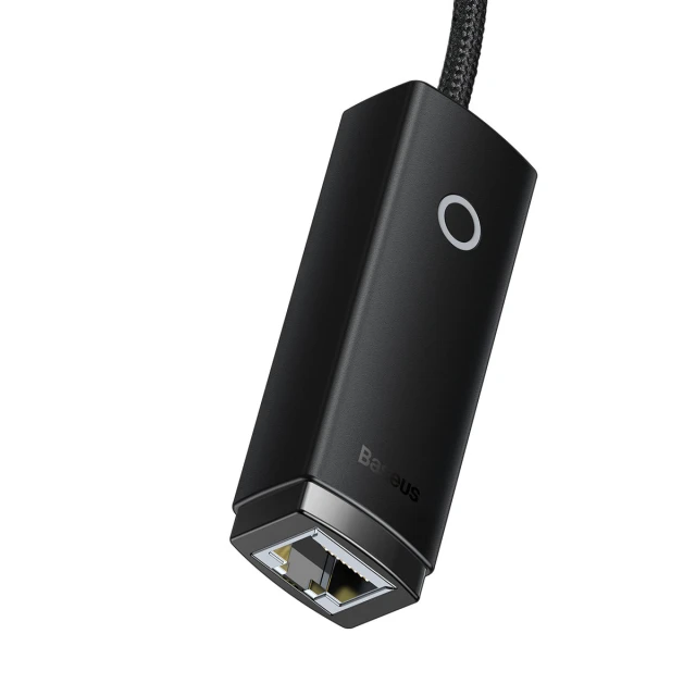 Адаптер Baseus Lite Series USB-C to Ethernet Black (WKQX000301)