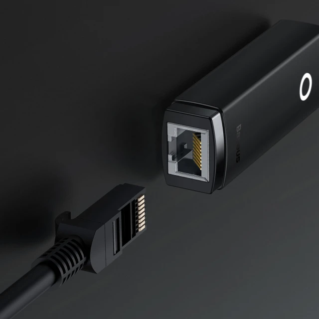 Адаптер Baseus Lite Series USB-C to Ethernet Black (WKQX000301)