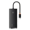 USB-хаб Baseus Lite Series Hub 4-in-1 USB-C to 4хUSB-A/USB-C 0.25m Black (WKQX030301)