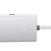 USB-хаб Baseus Lite Series Hub 4-in-1 USB-C to 4хUSB-A/USB-C 2m White (WKQX030502)