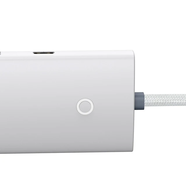 USB-хаб Baseus Lite Series Hub 4-in-1 USB-C to 4хUSB-A/USB-C 2m White (WKQX030502)